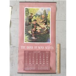 1953 BANK OF NOVA SCOTIA BOY SCOUT CAMP CALENDAR