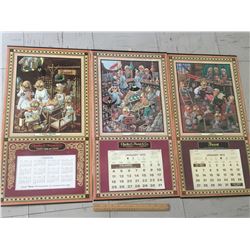 LOT OF 3 FROSST ADVERTISING CALENDARS " DINGBAT LAND "
