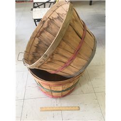 LOT OF 2 APPLE BASKETS