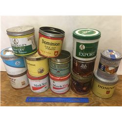 LOT OF TOBACCO TINS