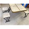 Image 1 : VINTAGE FOLDING "HANDY" CAMPING TABLE AND CHAIRS MADE BY MILWAUKEE STAMPING CO