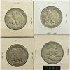 Image 6 : LOT OF 4 USA 50 CENT PIECES 1941 1944 1946 1952