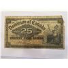 Image 1 : 1900 DOMINION OF CANADA 25 CENT BANKNOTE