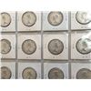 Image 10 : PAGE LOT CANADA SILVER 50 CENT PIECES VARIOUS YEARS BETWEEN