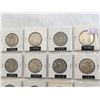 Image 2 : PAGE LOT CANADA SILVER 50 CENT PIECES VARIOUS YEARS BETWEEN