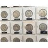 Image 4 : PAGE LOT CANADA SILVER 50 CENT PIECES VARIOUS YEARS BETWEEN