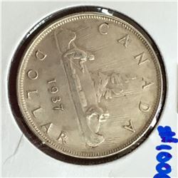 1937 CANADA SILVER DOLLAR