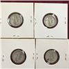 Image 2 : LOT OF 4 USA SILVER MERCURY DIMES
