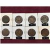 Image 1 : LOT OF 8 CANADA LARGE CENT PENNIES BETWEEN 1888 - 1920