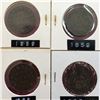 Image 1 : LOT OF 4 CANADA LARGE CENT PENNIES 1859 1859 1888 1882H