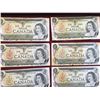 Image 2 : LOT OF10 1973 CANADA $1 BANKNOTES