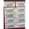 Image 6 : LOT OF10 1973 CANADA $1 BANKNOTES