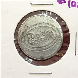 VINTAGE ESSO ALUMINIUM CAR WASH TOKEN COIN