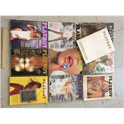 LOT OF 10 VINTAGE PLAYBOY MAGAZINES FROM 60s 70s 80s