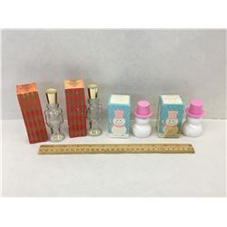 VINTAGE AVON CHRISTMAS PIECES EMPTY WITH BOXES