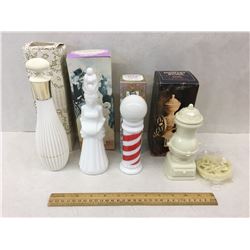 LOT OF AVON COFFEE GRINDER LADY BARBER POLE