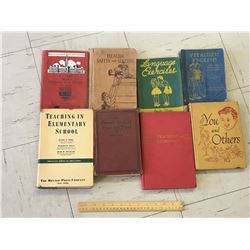 LOT OF VINTAGE SCHOOL BOOKS