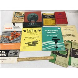 LOT OF VINTAGE MANUALS ETC