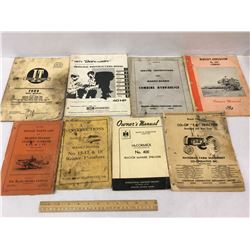 LOT OF VINTAGE MANUALS ETC