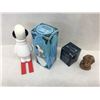 Image 4 : AVON LOT SNOPPY AND E.T POT PAL EMPTY WITH BOXES