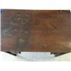Image 3 : ARTS AND CRAFTS STYLE WOODEN DESK NEEDS SOME WORK 42" x 26" STANDS 30" TALL