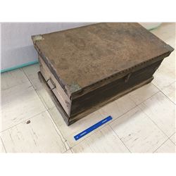 OLD CARPENTERS TOOL CHEST PROJECT METAL TOP