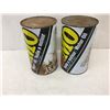Image 2 : LOT OF 2 FULL DMO 1 QUART OIL CANS