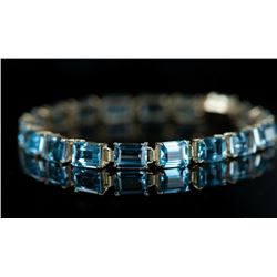 Aquamarine Tennis Bracelet