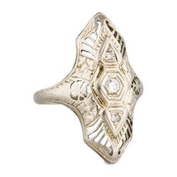 Gold / Diamond Ring (Size 5 3/4)