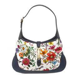 Gucci Flora Print Hobo Bag