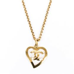 Chanel CC Heart Necklace