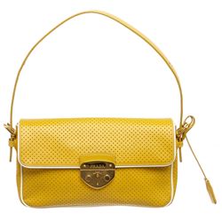 Prada Perforated Leather Shoulder Bag