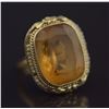 Image 4 : Gold/Citrine/Pearl Ring (Size 5 1/4)