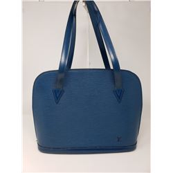 LOUIS VUITTON Toledo Blue Epi Leather Lussac Tote Bag