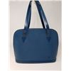 Image 1 : LOUIS VUITTON Toledo Blue Epi Leather Lussac Tote Bag
