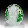 Image 1 : Strathearn Glass Latticinio Spokes Paperweight