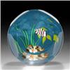 Image 1 : Vitriesse Glass 2001 Low-Domed Crown Paperweight