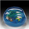Image 2 : Vitriesse Glass 2001 Low-Domed Crown Paperweight