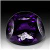 Image 2 : Purple Overlay Engraved Butterfly Paperweight