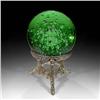 Image 1 : English Green Magnum Paperweight on Stand