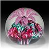 Image 1 : Edward Rithner Red and White Flower Paperweight
