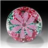Image 2 : Edward Rithner Red and White Flower Paperweight