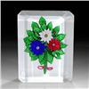 Image 1 : Saint Louis 1984 Three-Flower Bouquet Plaque