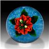 Image 2 : Selkirk 1981 Poinsettia Red Flower Paperweight