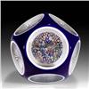 Image 2 : Saint Louis 1960s Blue Overlay Paperweight