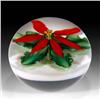 Image 1 : Lundberg Studios 1986 Poinsettia Paperweight