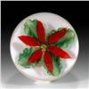 Image 2 : Lundberg Studios 1986 Poinsettia Paperweight