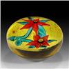 Image 2 : John Choko 1990s Poinsettias Paperweight