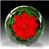 Image 1 : Richard Olma 1983 Red Flower Paperweight