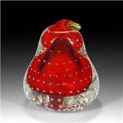 Red Pear Paperweight